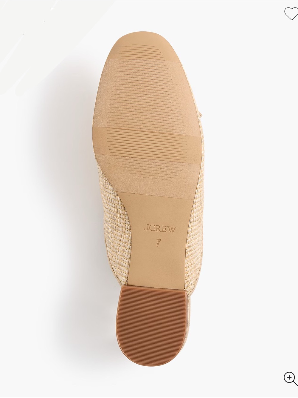 J. Crew Factory Cream Raffia Tassel Backless Loafer Mules - Picture 4 of 4